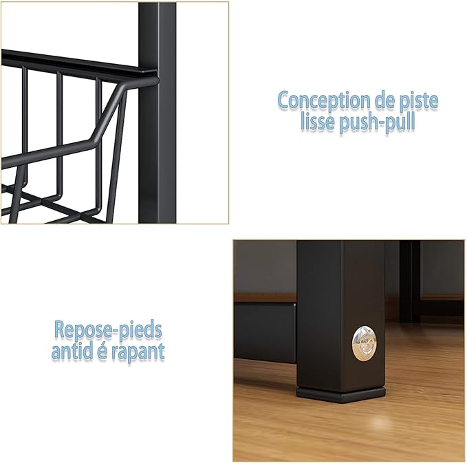 Microwave Storage Rack Microwave Oven Rack Stand Kitchen Counter Top Organizer Counter Toaster Storage Stand Dish Rack Utility Organizer Shelf Stand/51.5Cm