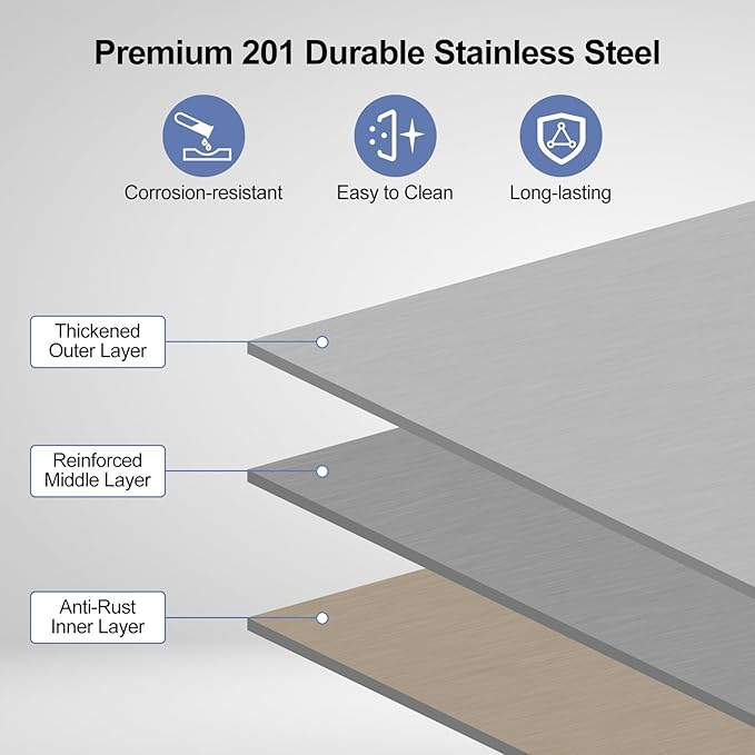 Stainless Steel Table with Caster Wheels, Food Prep Table for Kitchen, Commercial Heavy Duty Metal Table with Adjustable Undershel, Stainless Steel Work Table for Garage Laundry and Hotel (36" x 24")