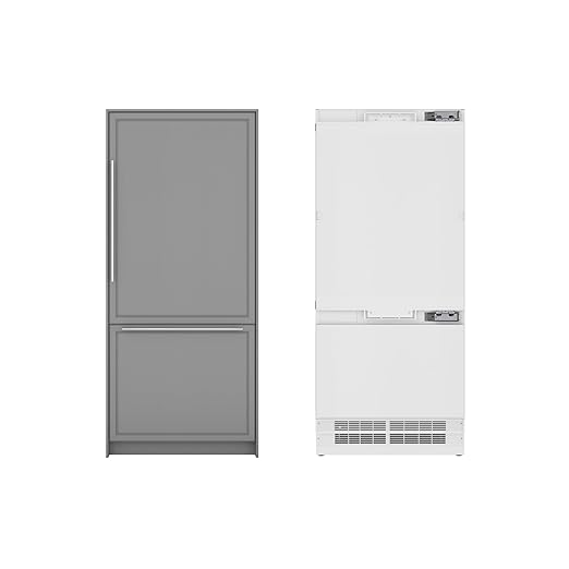 KoolMore Reserve 36 in. Panel Ready Refrigerator and Freezer with Ice Maker and Water Dispenser, Frost Free, 19.7 Cu. Ft. ETL Listed and Energy Star