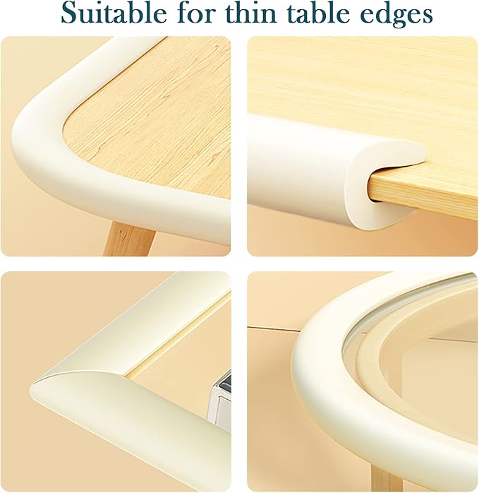 U Shape Edge Protectors for Glass Coffee Table,Foam Baby Proofing Safety Bumper Guard Strip,Corner Protectors for Kids,Extra Thick,Suitable for Furniture Fireplace,6.5 Ft/2m (Black)