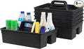 6 Pack Cleaning Organizer Caddy with Handle, Plastic Carry Caddy for Cleaning Products