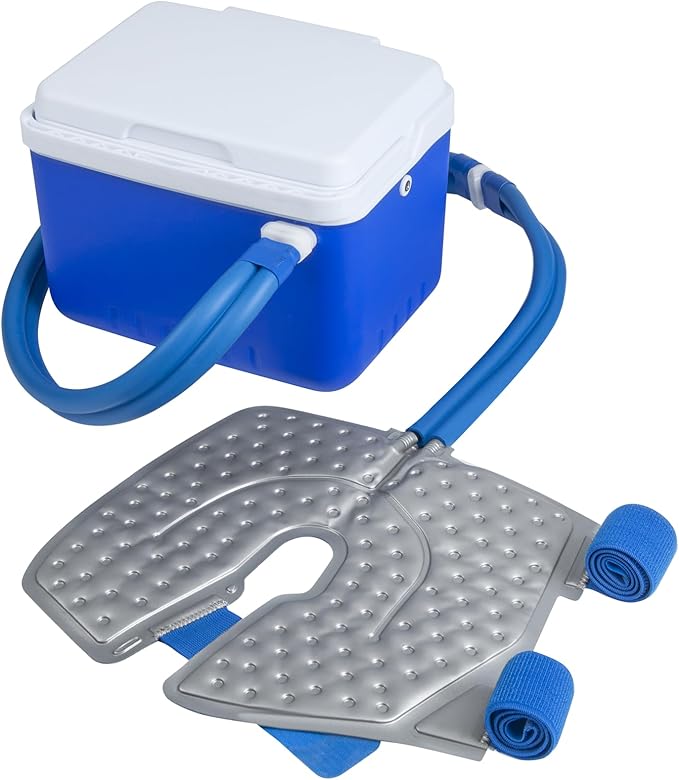 Ice Machine for Knee After Surgery for Post-Surgery Care, Cold Therapy Machine System for Knee and Joint Compression Pad, Strong Joint Compression Pad, Lightweight 6-Quart Cooler