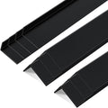 Sasylvia 10 Pcs Wall Corner Protector Guards, 1 x 1/2 x 36 Inches Avoid Scratching Scuffs, Black Vinyl Corner Trim Molding, Ease Install & Cleaning for Door Countertop Furniture Cabinet Protection