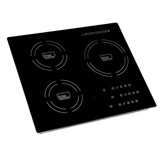 TI-3B 24 inch Built-In 3 Burner Induction Glass-Ceramic Cooktop, 3300W, UL858 Certified