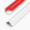 10pcs 48"L*0.59"W Aluminum Self-Adhesive Wall Corner Protectors, Wall Furniture Bumper, Safety Baby Proofing Corner Cushion Table Edge，Wide Coverage and Easy to Install - Silver