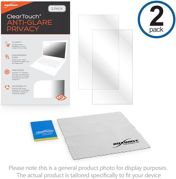 BoxWave Screen Protector Compatible with Revolution Cooking InstaGLO R90 Toaster - ClearTouch Anti-Glare Privacy (2-Pack), Privacy Screen Protector Flexible Film Anti-Glare