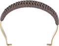 uxcell Metal Tea Pot Handle Internal Buckle Teapot Woven U-Shape Handle Replacement for Span 3.5-4.5 Inch Ceramic Pottery Teapot Kettle Accessories Supplies, Gold/Brown