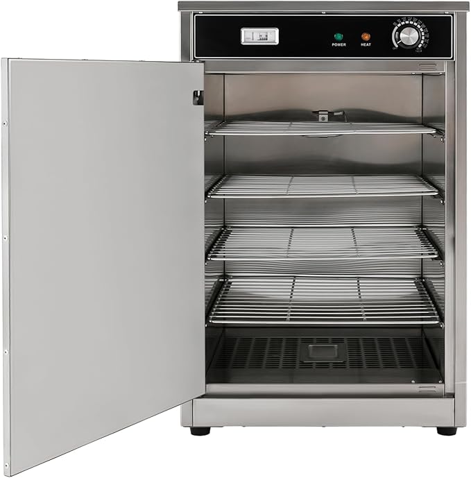 Electric Hot Box Commercial Heated Holding Cabinet 5-Compartment Stainless Steel 110V Hot Box 18.7 * 20.66 * 29.52Inch Food Warmer with Temperature Display Meter (5-Compartment)