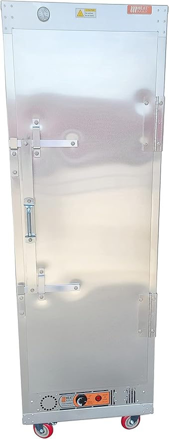 HeatMax 6 Foot Large Commercial Electric Food Warmer Holding Cabinet. Made in USA with Service and Support, Fits Full Size Pans, Churches, Schools, Catering, Fully Assembled, 120V Plug