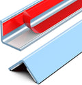 Blue Corner Protectors, 2-Pack Self-Adhesive Wall Guards for Baby Safety, Furniture Edge Protection (100cm)