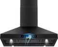 48 inch Range Hood Wall Mount, 1500 CFM with 4-Speed Gesture Sensing & Touch Control, Stainless Steel Ducted Kitchen Stove Vent Hoods with 4 LED Lights, Time Setting, Dishwasher-Safe Baffle Filters