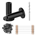 120 Packs Cable Railing Protector Sleeves Stainless Steel Protective Sleeves Deck Cable Railing Hardware Kit Invisible Cable Sleeves for 1/8" Cable Railing System for Wood Composite Posts