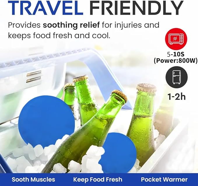 Reusable Hot and Cold Gel Ice Packs for Injuries - Gel Cold Packs for Injuries - Ice Packs Keep Food Fresh - Multiple Shapes and Sizes 6 Variety Pack