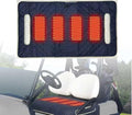 Universal Heated Golf Cart Seat Cover - Waterproof Golf Cart Heater Accessory w/ 4-Zone Warmth, 3 Heat Levels, USB/Type-C & 12V Plug for EZGO/Yamaha/Club Car (Navy Blue)