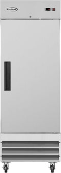 KoolMore 29" 1 Door Stainless Steel Upright Commercial Reach-in Freezer - 23 cu. ft