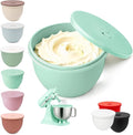 Omoiyari Premium MINT Silicone Bowl Liner with Lid for KitchenAid 5-Qt Tilt-Head (Only), 2mm Extra-Thick Silicone, Odour-Free & Heat-Resistant, Air Valve for Dough Proofing, Dishwasher Safe, BPA Free