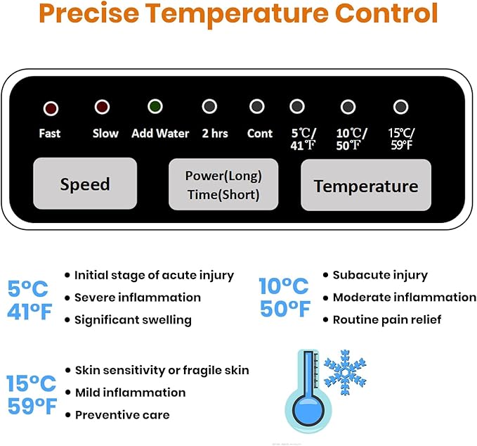 Cold Therapy System - No Ice Needed Portable Cryo Machine with Adjustable Temperature Control Universal Pad for Knee, Shoulder Surgery Recovery, Arthritis Pain & Swelling Relief