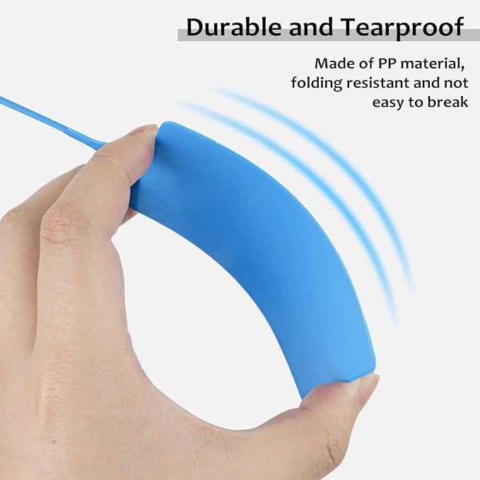 100 Plastic Tags - Waterproof, Writable, Large Shipping Labels with One Blue Marker Pen