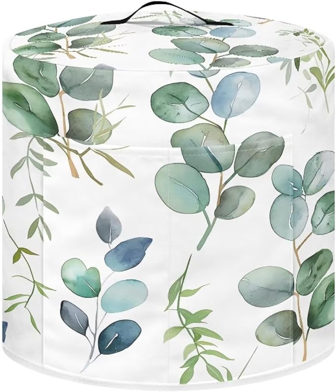 Green Leaf Dust Cover Instant Pot Heavy Duty Waterproof Dust Pressure Cooker Cover Case for Instant Pot Pressure Cooker Instant Pot Appliance Covers Pressure Cooker Size M