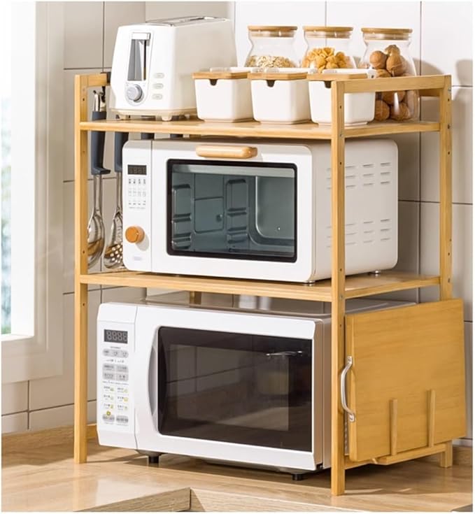 Microwave Oven Rack Microwave Stand 3-Tier Microwave Oven Rack Shelf Kitchen Counter Shelf Microwave Shelf Stand Toaster Oven Shelf Spice Rack Microwave Shelf Microwave Rack
