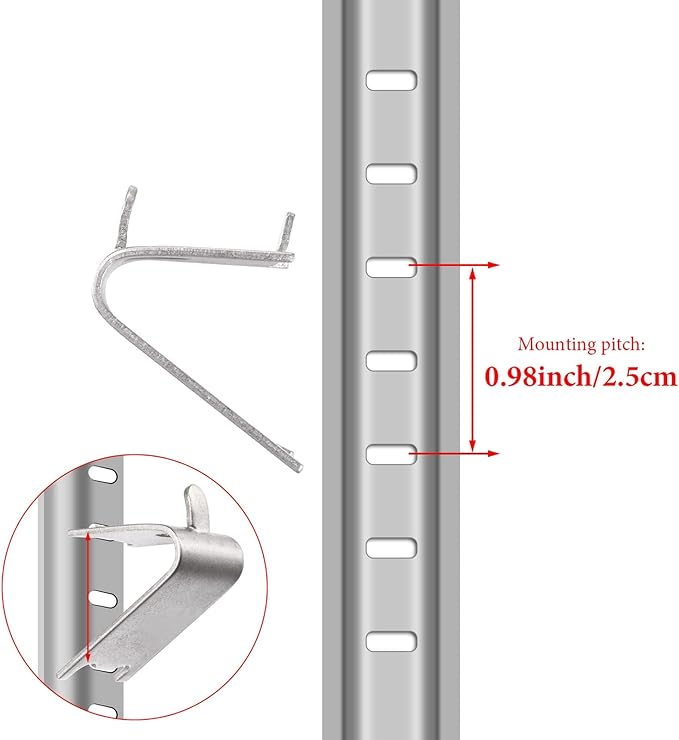 Hotop 32 Pieces 920158 Refrigerator Shelf Clips Freezer Cooler Shelf Support Commercial Replacement Rack Clips Buckles for Fridge Parts