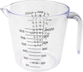 Mobestech Plastic Measuring Cup 600ml Liquid Measuring Container with Scale for Kitchen and Hairdressing Use