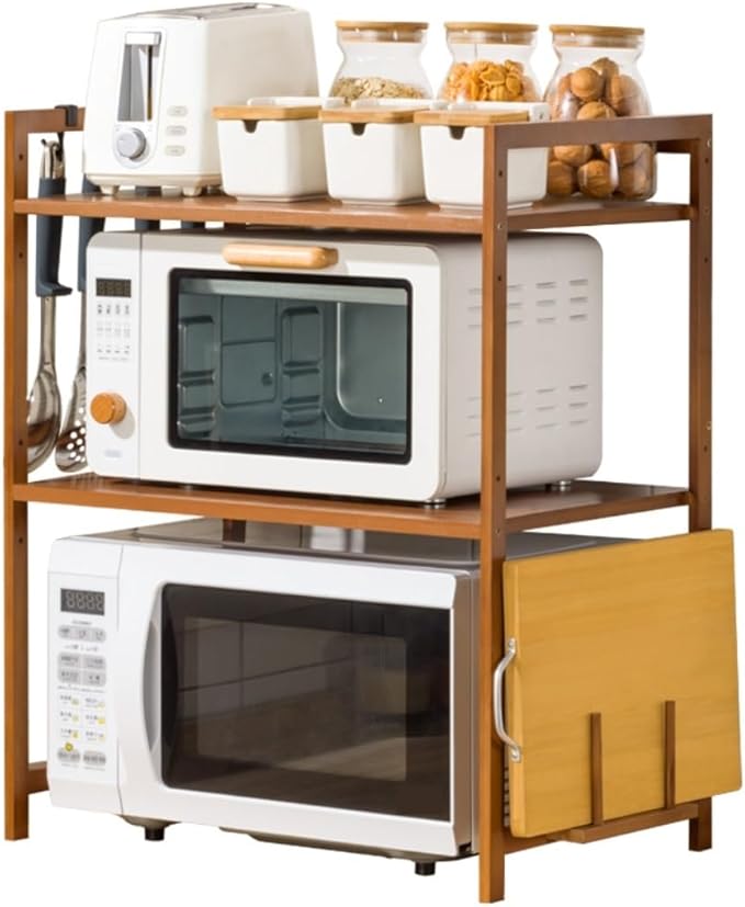 Microwave Oven Rack Microwave Stand 3-Tier Microwave Oven Rack Shelf Kitchen Counter Shelf Microwave Shelf Stand Toaster Oven Shelf Spice Rack Microwave Shelf Microwave Rack
