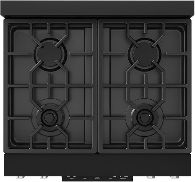 Gordon Ramsay by THOR Kitchen 30 Inch Professional Liquid Propane Range with Tilt Panel Touch Control in Black/Stainless Steel