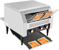 Commercial Conveyor Toaster-450 Slices/H, 2600W Stainless Steel Toasters with Seven Speeds & Independent Temperature Control, Toaster Ovens Countertop for Raditional White Slices (TT-450L)