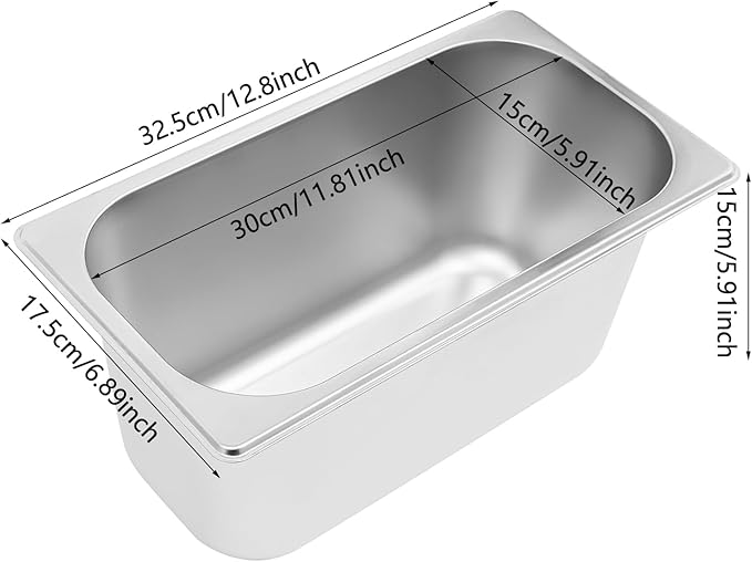 3-Pan Countertop Food Warmer Electric Steam Table for Buffet Commercial Stainless Steel Buffet Warmer Steam with 3 Stainless Steel Covers 110V 850W 7L Large Capacity