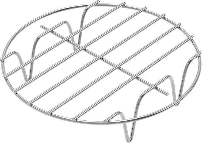 GSlife Trivet for Instant Pot Steamer Rack - Stainless Steel Accessories, 7.7 Inch Steam Rack Fits 6, 8 Qt Pressure Cooker, Cooking Cooling Steaming Baking Stand, 1 Pack