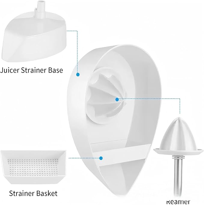 KitchenAid Citrus Juicer Attachment, Cold Press Technology for Maximum Juice Yield, Metal Construction for Artisan 5 Quart & 600 Series Stand Mixers, Includes Pulp Strainer