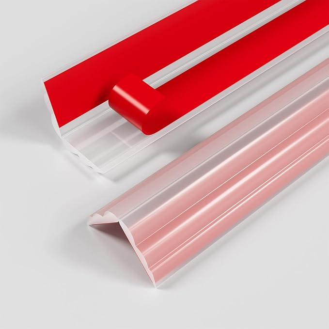 Wall Corner Protector & Edge Guard，Peel and Stick Wall Trim Moulding Inside & Outside Corner Molding Trim Caulk Strip, Self Adhesive Trim for Wall Edge,Ceiling,Countertop, 1.6” W x20’ L，Clear