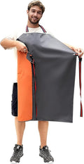 GoldPig Thick Rubber Apron: Waterproof, Chemical Resistant, Adjustable Neck & Belt for Dishwashing, Gardening, Butchering