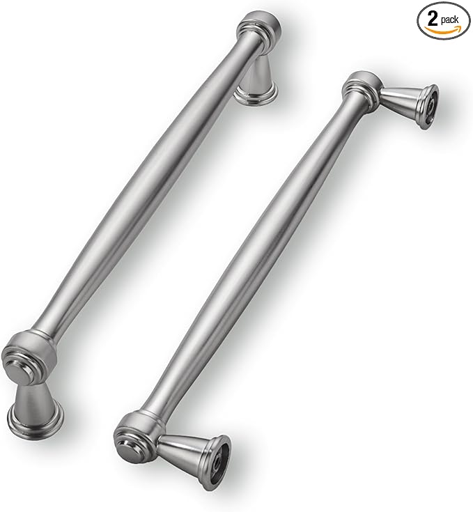 khtumeware 2 Pack 6-1/4 Inch(160mm) Brushed Satin Nickel Cabinet Pulls Kitchen Cabinet Handles Cabinet Hardware for Cupboard Drawer Handles Dresser Pulls