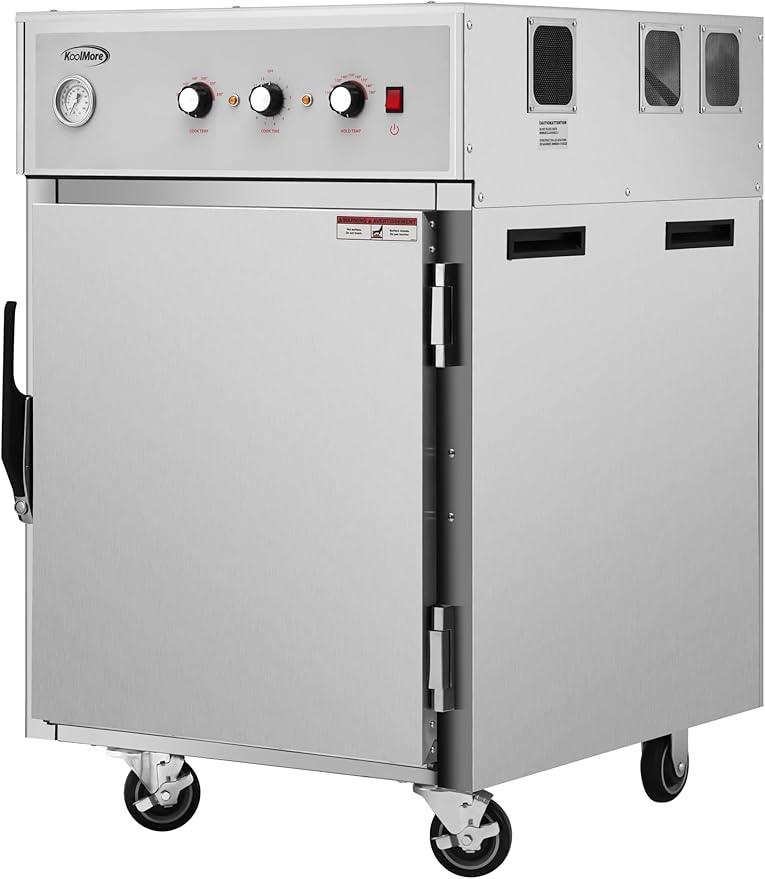 KoolMore Half-Size One Door Commercial Cook And Hold Oven 3,000 W and 208/240V, UL Listed in Stainless-Steel (KM-CCAH3-1D)