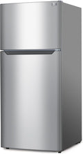 BLACK+DECKER 18.1 Cu. Ft. Top Mount Refrigerator with Ice Maker, 2-Door Refrigerator with Top Freezer, Freezer with Icemaker and Adjustable Temperature Control, ENERGY STAR, BR1810HIMS, Stainless Look