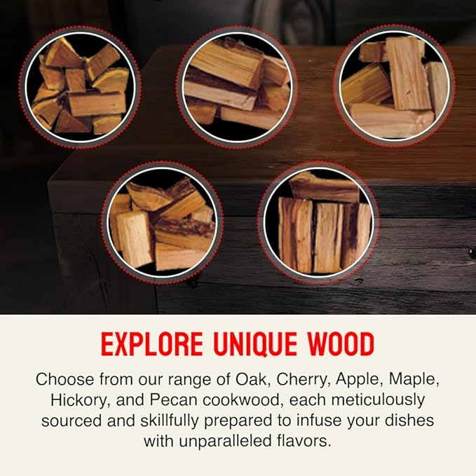 Pizza Oven Wood 12 Inch Naturally Cured White Oak Splits Cooking Wood for Free Standing Ovens 1650 Cubic Inches