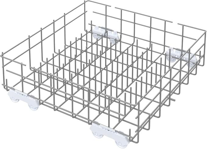 UPGRADED W10311986 W10380384 Dishwasher Lower Rack Assembly for Whirlpool Kenmore Dishwasher Rack Replacement Parts,W10311986 W11158802 Whirlpool Dishwasher Bottom Rack with Wheel Dishrack