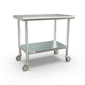 Stainless Steel Table for Prep & Work 24x36 with Casters, 3ft Commercial Heavy Duty Table with Wheels for Restaurant,Home, Hotel, Laundry Room,Garage,Workshops