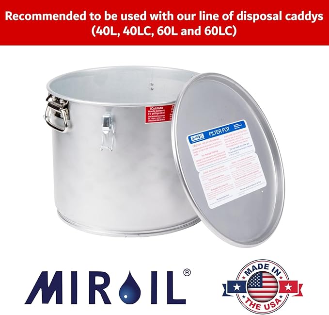 MirOil RB5FS Oil Polishing Filter Bag for Hot & Cold Oil, Extends Life of Cooking Grease, Maintain Quality & Taste of Deep Fried Foods, Reduce Contaminants for Food Service(Filter Bag Only)-Part 12751