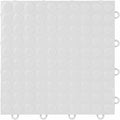IncStores FlooringInc's Nitro 12"x12" Snap-Together Garage Flooring Tiles, Non-Slip Interlocking Plastic Floor Mat, Garage Organization & Storage, Coin Pattern, Arctic White, 52 Tiles, 52 Sq/Ft