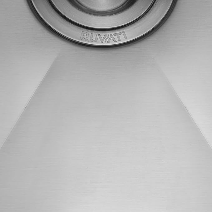 Ruvati 21-inch Workstation Bar Prep Undermount 16 Gauge Ledge Kitchen Sink Stainless Steel Single Bowl - RVH8307