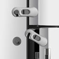 5-Pack Child Proof Refrigerator Lock with 3M Adhesive, Baby Child Safety Cabinet Locks, Kids Safety Fridge Locks for Oven Drawers Door- Grey