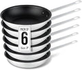 Restaurantware-Met Lux 7 Inch Fry Pans, 6 No-Stick Frying Pans - Induction-Ready, Triple-Riveted, Black Aluminum Cooking Skillets, Durable, For Searing, Sautéing, And Browning Food
