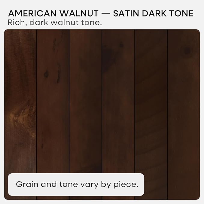 Homeforia Walnut 60 inch Floating Shelf, High End Solid Real Wood 60inch Long Floating Shelf for Wall, Dark Brown Wooden 60in Large Floating Shelves, Heavy Duty Bracket, 60 X 6.5 X 1.75 inch, Set of 3