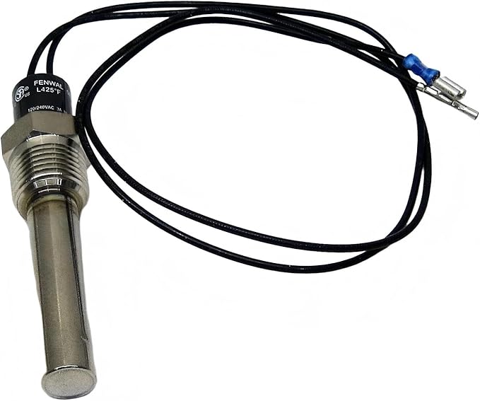 806-7545 Fryer High Limit Safety Thermostat Replacement - for FryMaster Fryer Equipment 807-1050 826-1177 807-3448 807-3479 807-3481 - Fryer Thermostat - TEMP 425 FIXED, BULB 2-1/4"