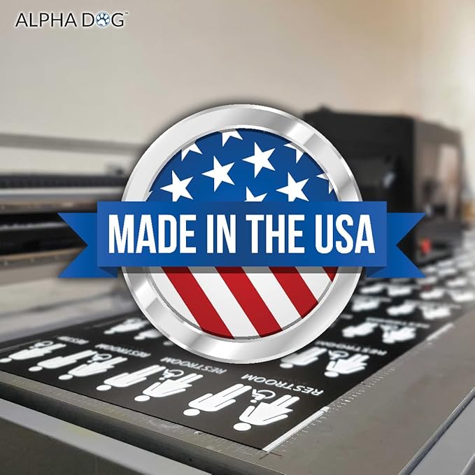 ALPHA DOG ADA SIGNS Custom Maximum Occupancy Sign 4x8 Inch - Personalized Room Capacity Limit Sign with Grade 2 Braille - ADA Compliant Business Signage - Made in USA - Brushed Stainless