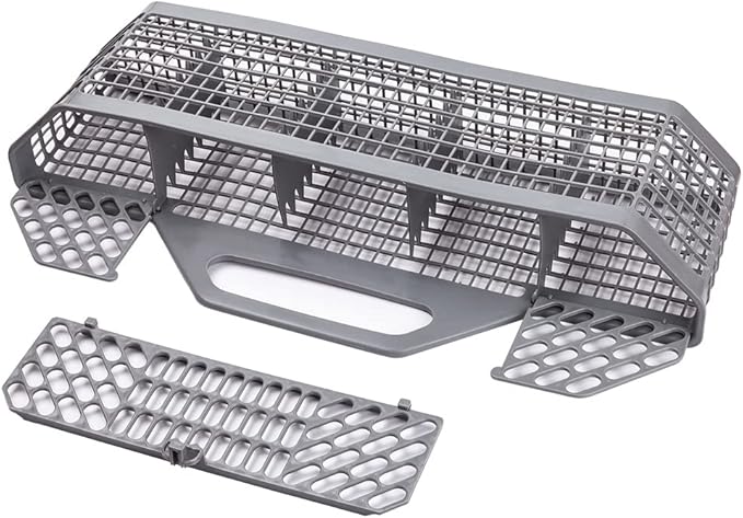 Universal Dishwasher Cutlery Basket Replacement WD28X10128 Dishwasher Utensil Silverware Basket, Compatible with Part No. AH959351, EA959351, PS959351, WD28X10127, WD28X10132