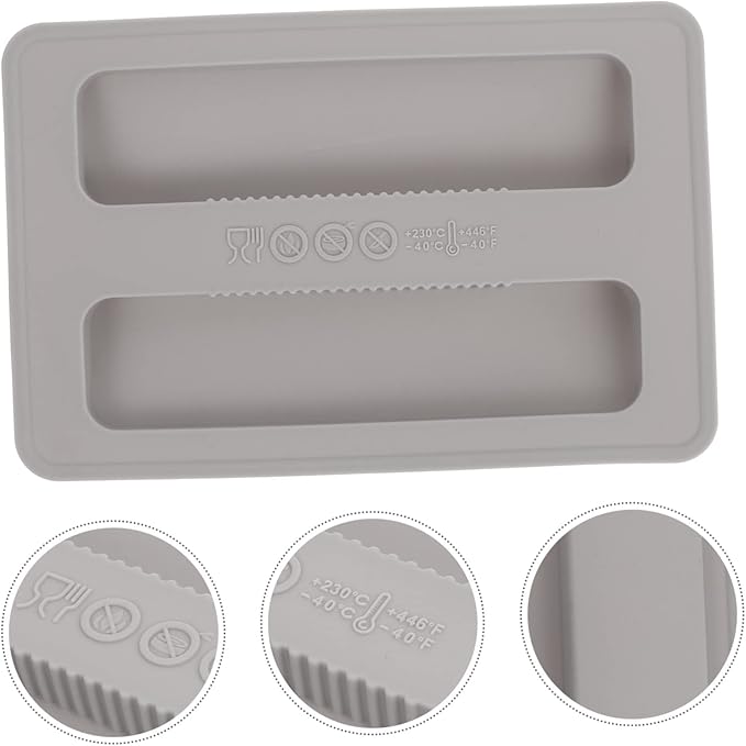 Cabilock Bread Machine Accessories 2-Piece Silicone Toaster Cover Lid for 2-Slice Toaster Dust Protection and Extend Appliance Life 6.25X3.93X0.70 Inch